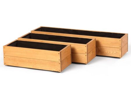 Jardinière en bois CITY Lasur