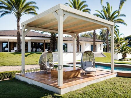 Pergola couverte bois STRASBOURG