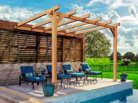 Pergola bois adossée LE MANS