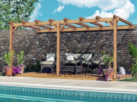 Pergola bois adossée VERSAILLES