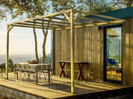 Pergola bois adossée METZ