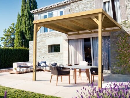 Pergola couverte bois RENNES