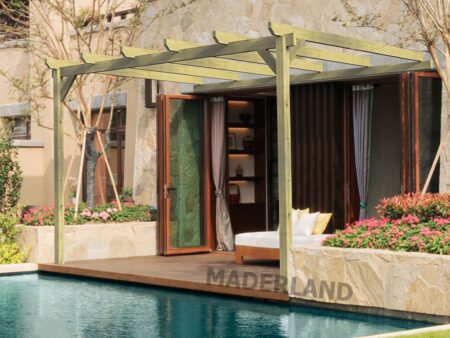 Pergola bois adossée NARBONNE